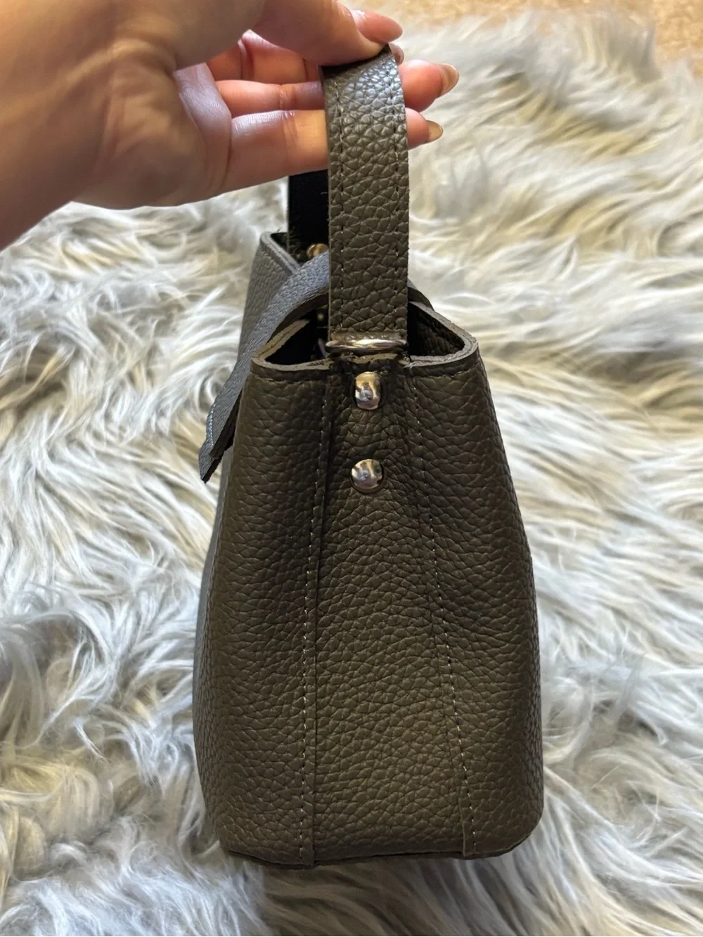 Minimalist Faux Leather Handbag